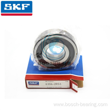 SKF 6306-2RS1 Rubber Sealed Deep Groove Ball Bearing